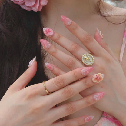 Beachside Fizz - Ersa Nails Nude Pink PressOnNails