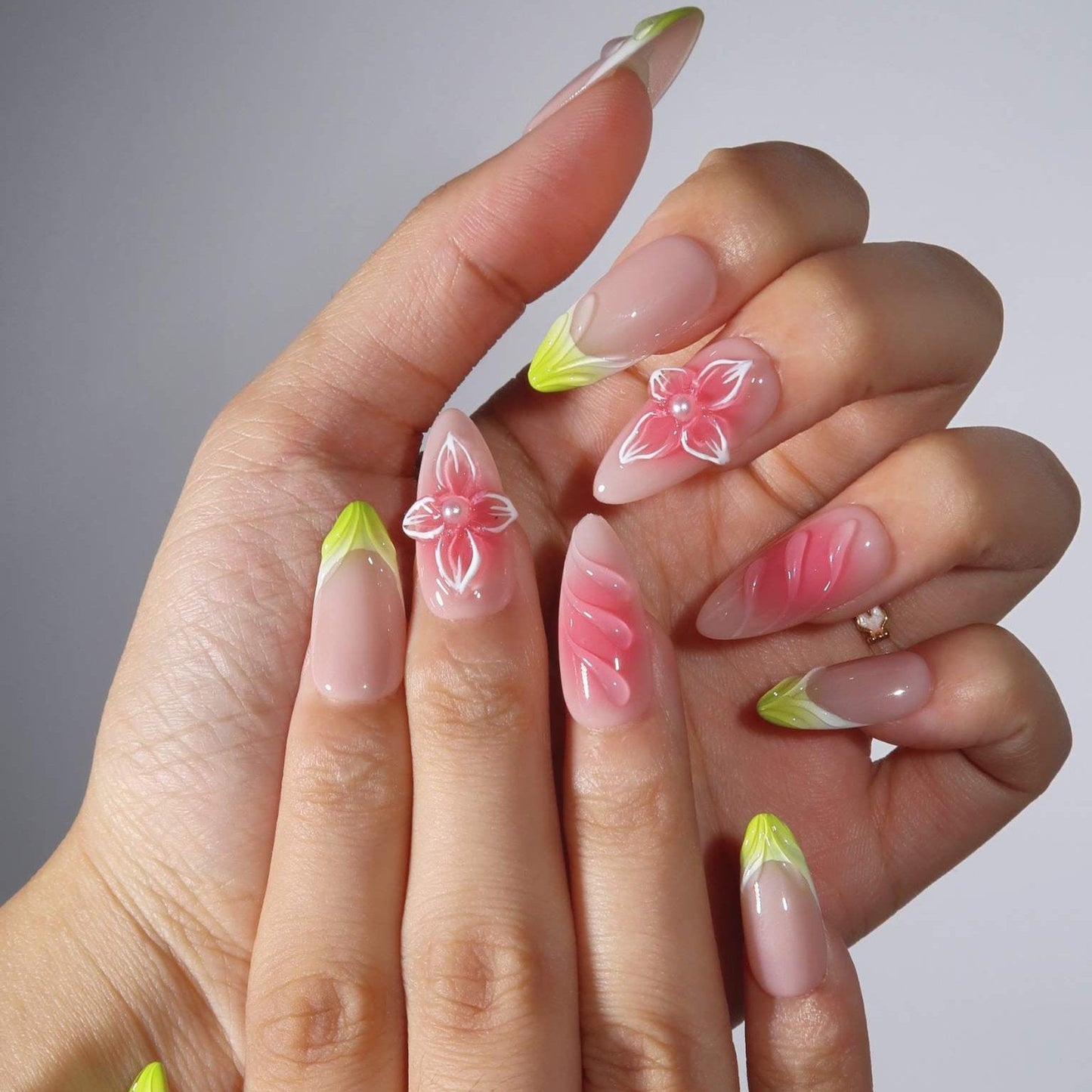 Amore Infinito - Ersa Nails Pink Jade PressOnNails