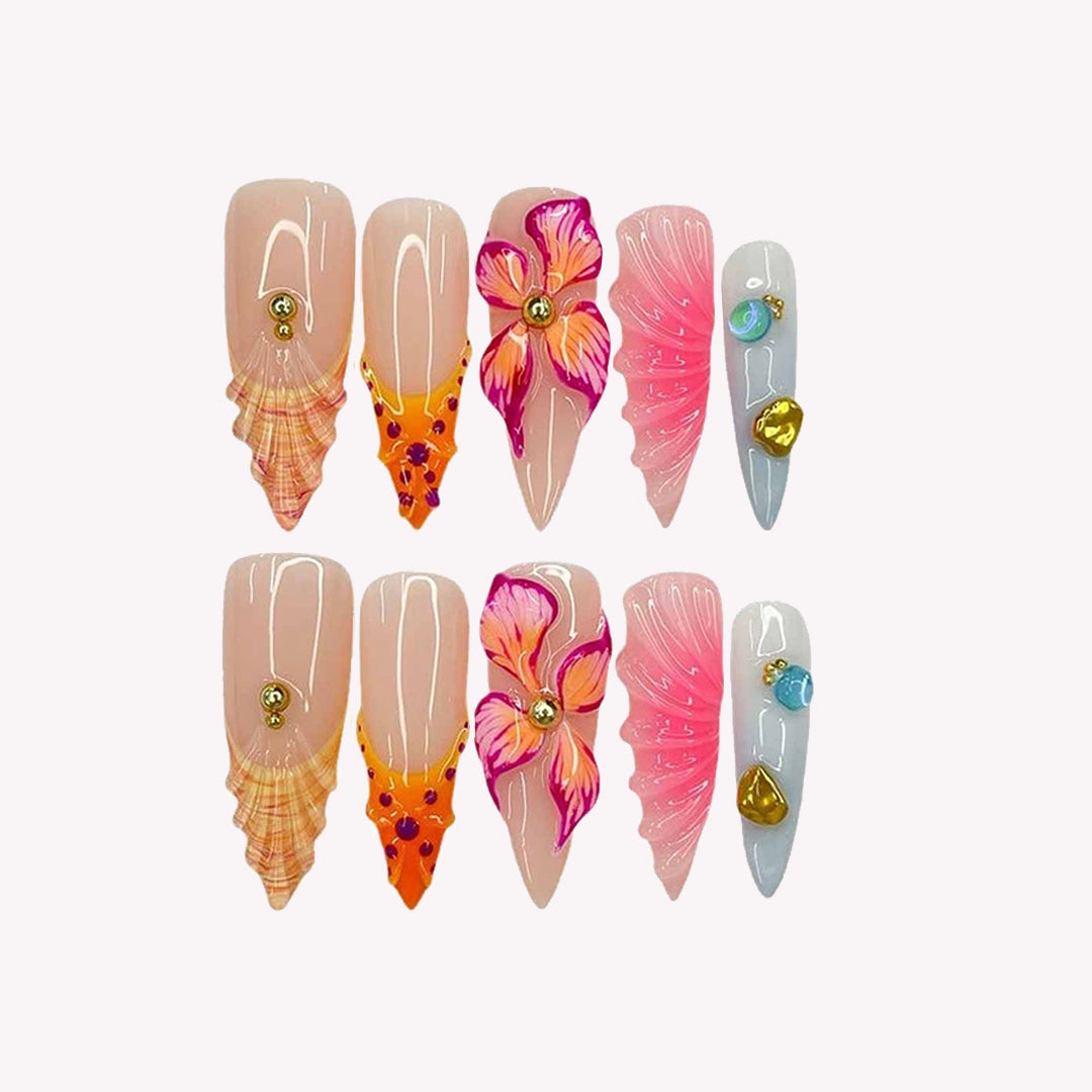 Beach - inspired Nail Art