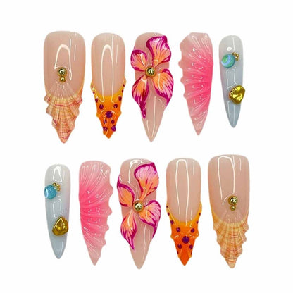 Beach - inspired Nail Art