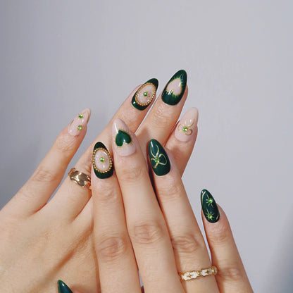 Beryl Enchantress - Ersa Nails Jade Nude PressOnNails