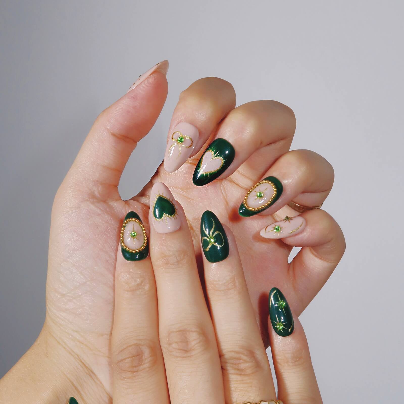 Beryl Enchantress - Ersa Nails Jade Nude PressOnNails