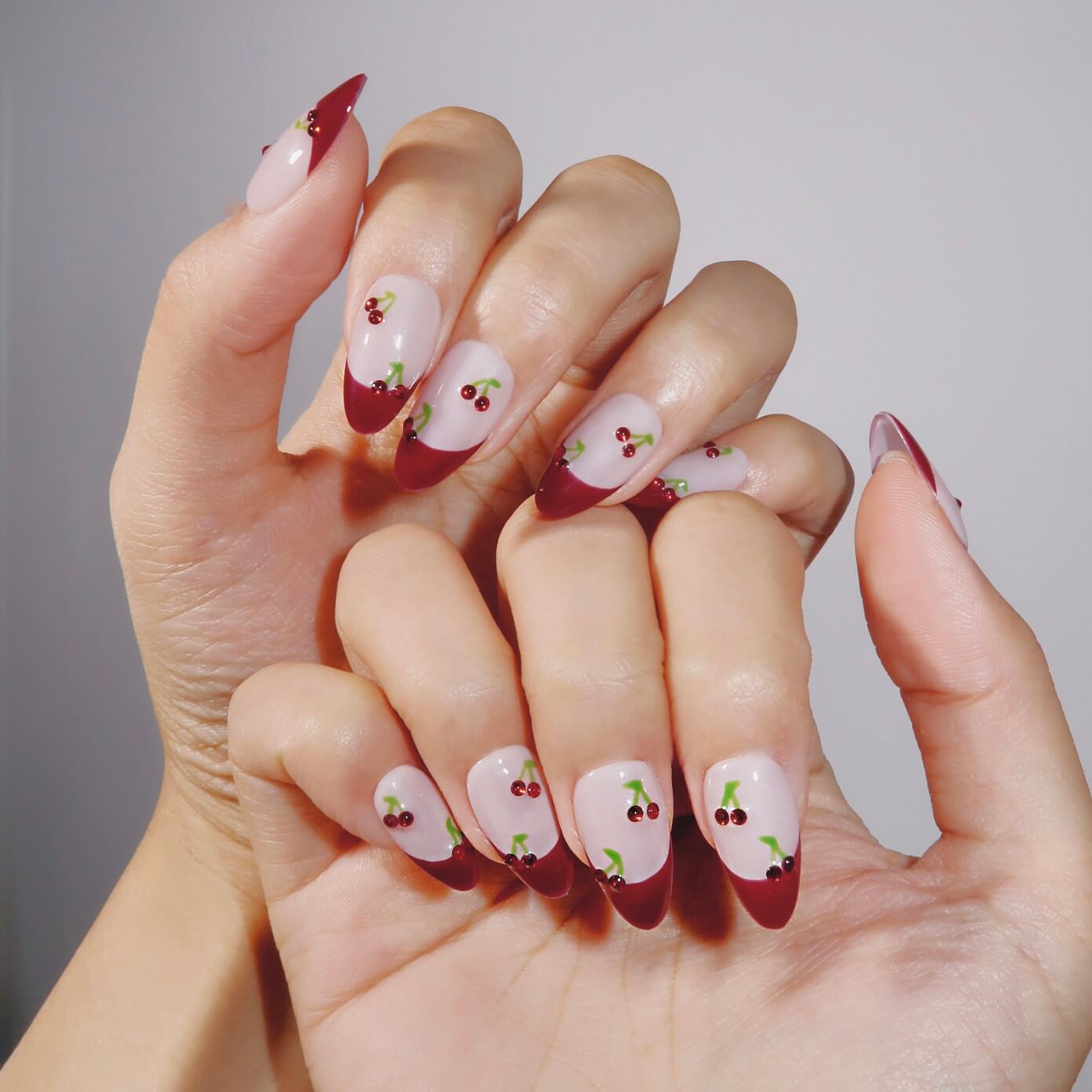 Cherry on Top - Ersa Nails Nude Red PressOnNails