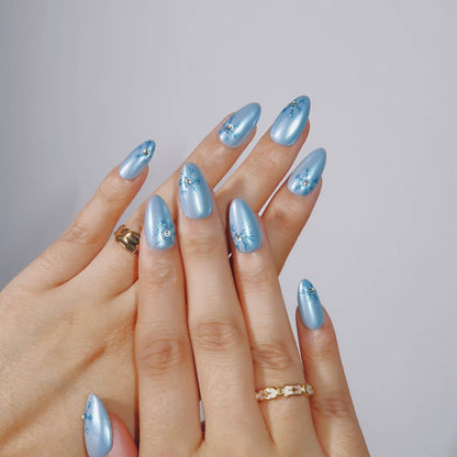 Crystal Frost - Ersa Nails Blue PressOnNails