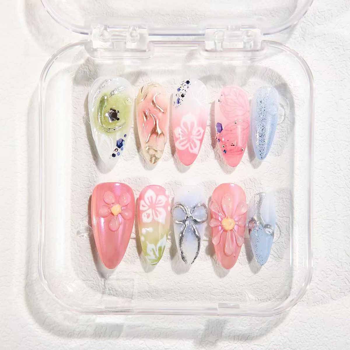 Delicate Spring - themed Nail Art