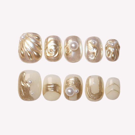 Golden Days - Ersa Nails Gold PressOnNails