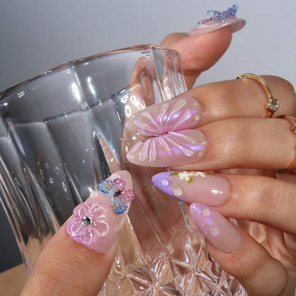 Lilac Elfland - Ersa Nails Purple Pink PressOnNails