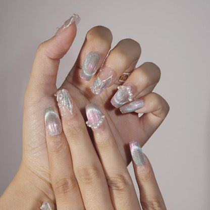 Mermaid's Melody - Ersa Nails Pink Nude PressOnNails