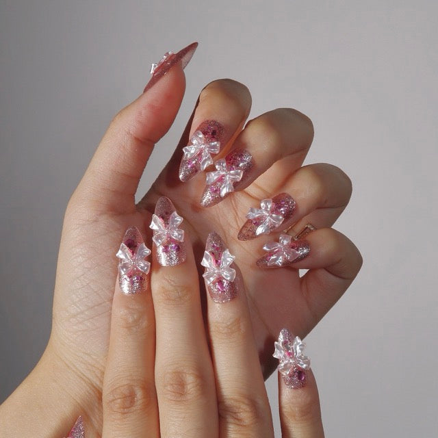 Sugar Plum Fairy - Ersa Nails Pink PressOnNails