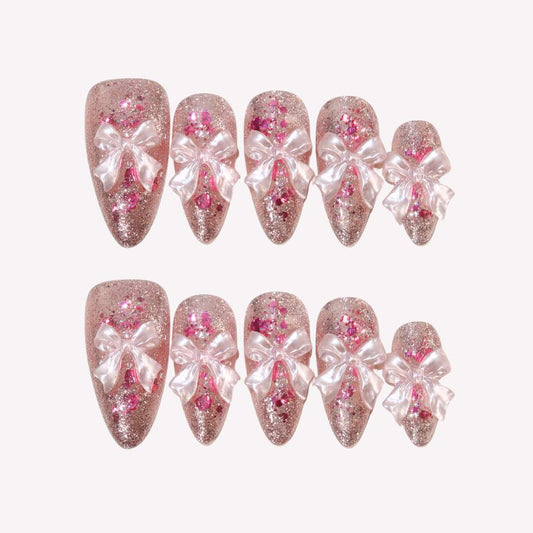 Sugar Plum Fairy - Ersa Nails Pink PressOnNails